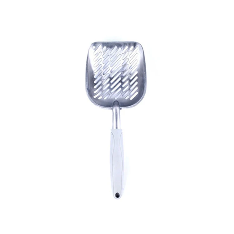 Pet Excrement Cleaning Stainless Metal Scoop Hollow Aluminum Cat Shovel