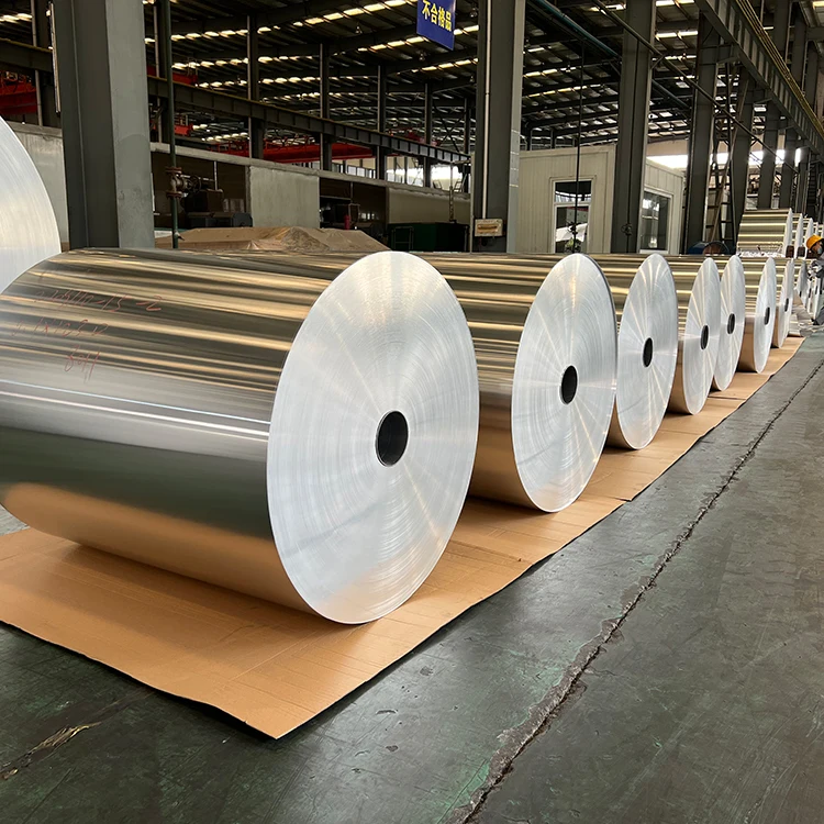 Factory Made Customized Food Grade Aluminum Foil 1235 8011 6 Micron Paper Jumbo Coil Aluminum Foil Rolls Price