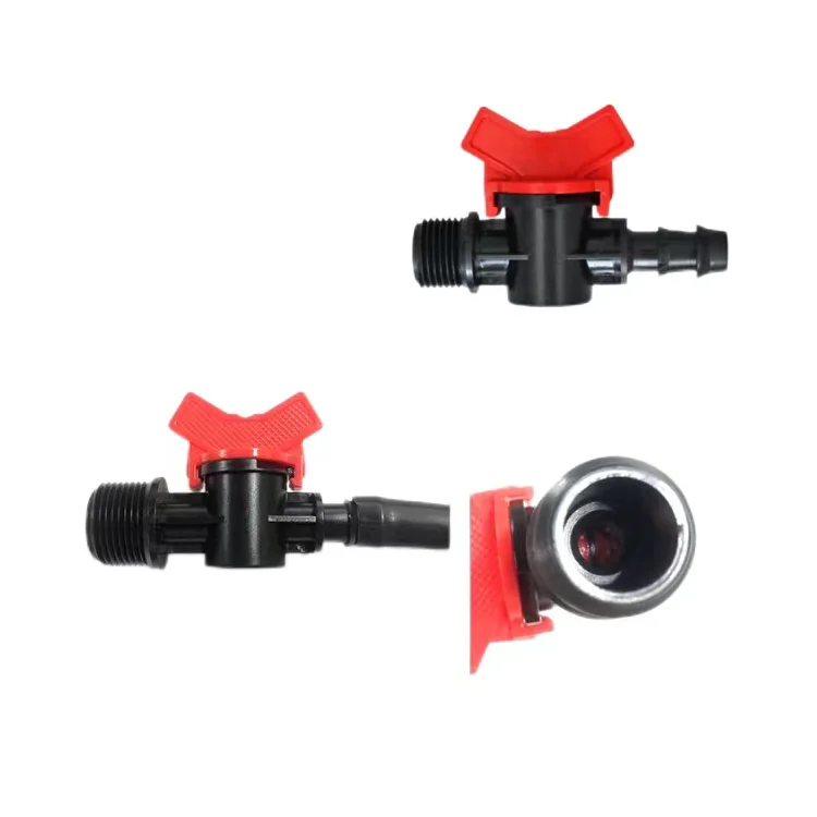 Plastic Mini Valves Barb Offtake Valve For Garden Agriculture Greenhouse Irrigation Pipe Fitting