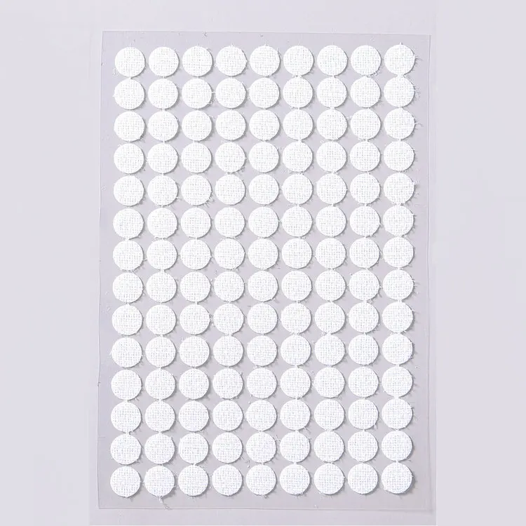 Self Adhesive Glue Dots Hook Loop Tape Coins with Super Sticky Back Double-Sided Tape