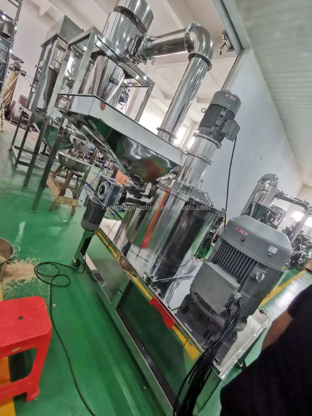 Industrial Dry Chilli Mill Grinder / Pepper Spice Grinding Machine