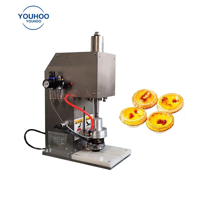 Mini biscuit waffle crust egg tart production line egg tart skin forming machine of tartlet wrapper