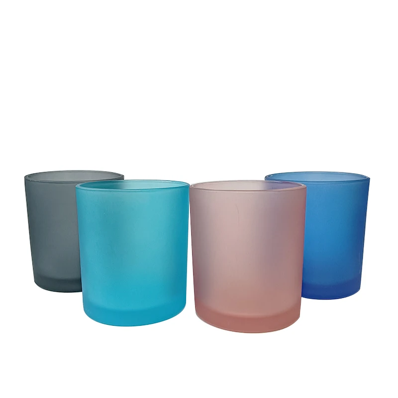 Hot selling candle making frosted can wholesale candle can matte black candle container with lid