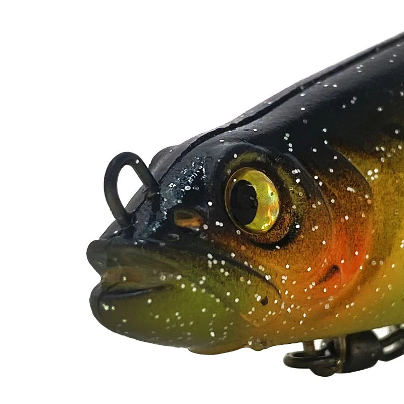 WeiHe 12.5cm 21g 6Colors Artificial Lifelike Fish Shape Soft Fishing Lure With Treble Hook For Saltwater And Freshwater