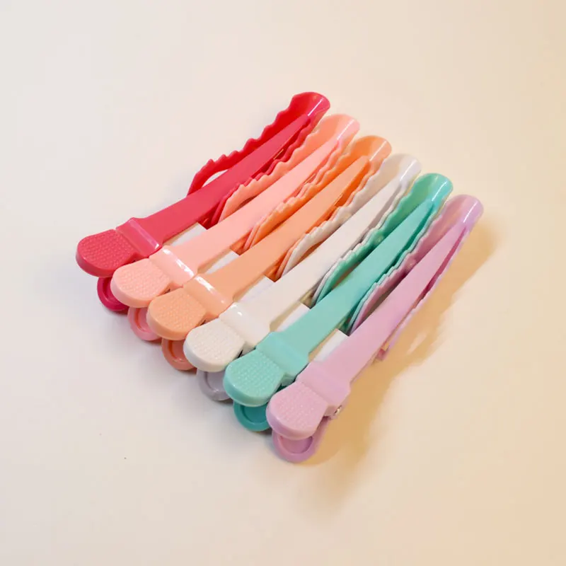 Wholesale Custom Logo Salon Pink Crocodile Hairdressing Alligator Hair Clip Hair Accessories for Women