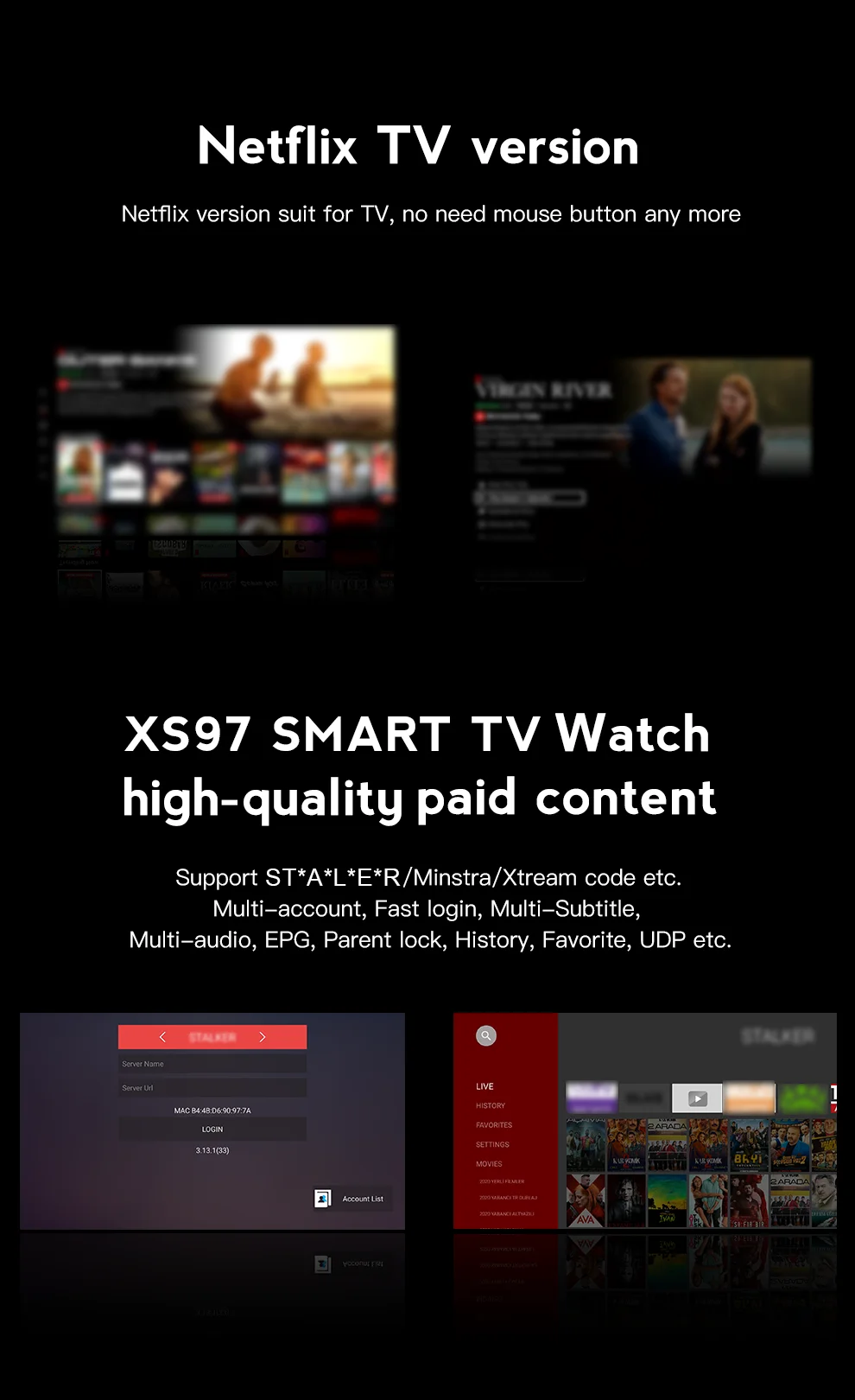 Allwinner H313 iptv stick 2GB 16GB Android 10 Own Brand Android tv box Quad core USB TV Dongle with voice remote control