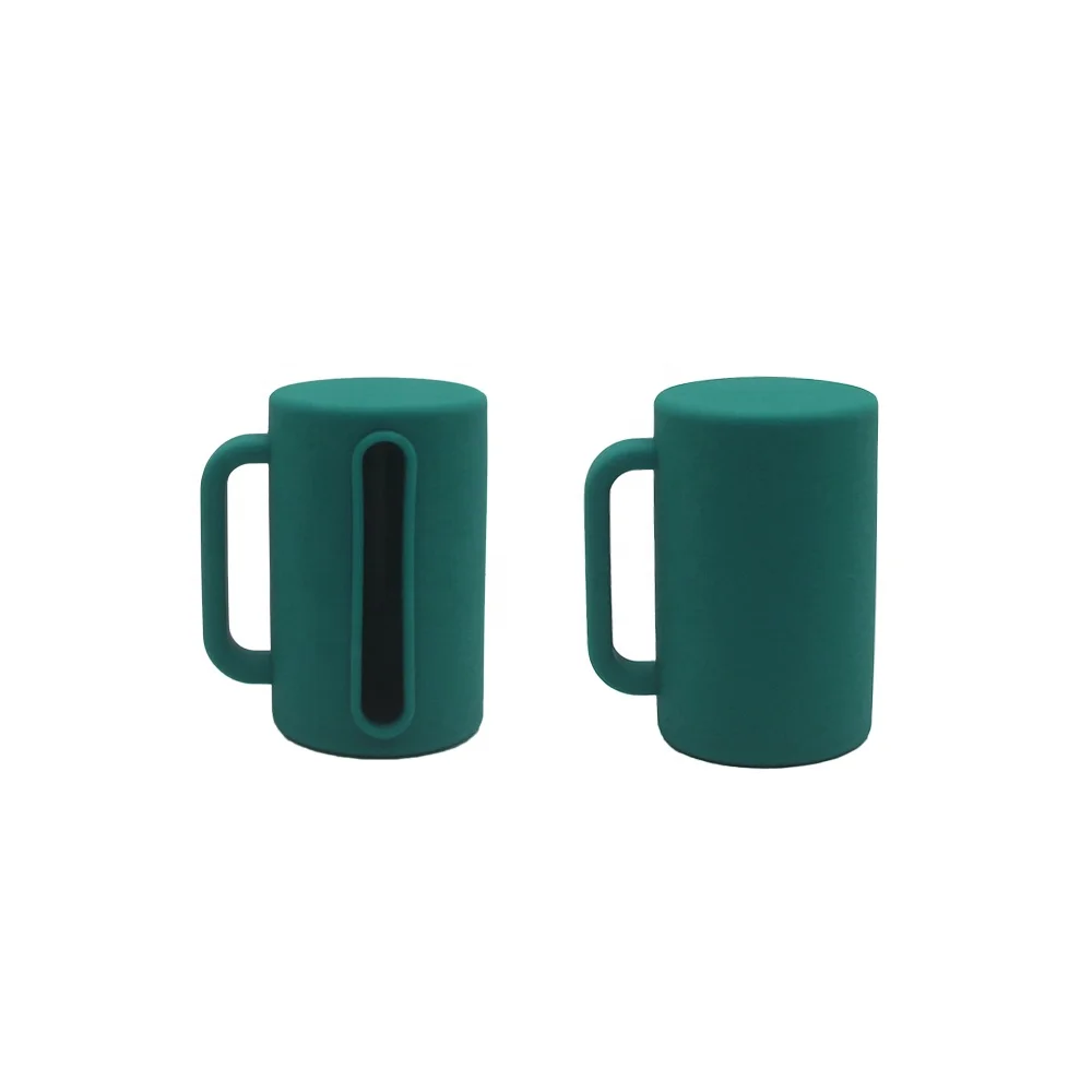 Custom Eco- Friendly silicone dog poop bag holder waste bag dispenser bag roll container carrier pouch