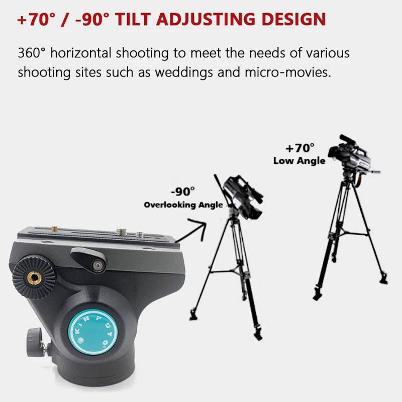 GL193+DP50 Aluminum Alloy camera supplier professional flexible vlogging dslr video tripod