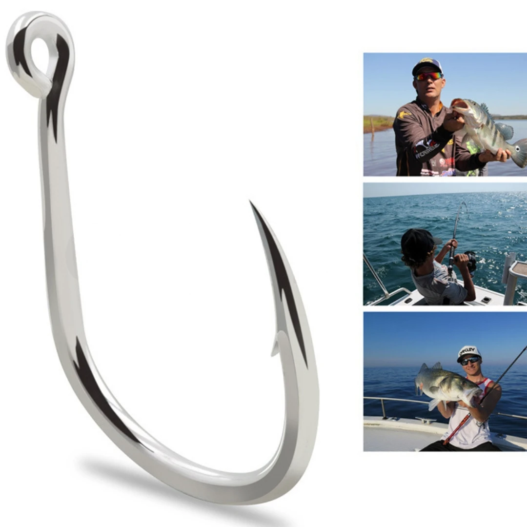 1000pcs/bag Bkk 8062-5x Nt Coming Sea Fishhooks High Quality Carbon Steel Hook Big Game Fishing Hooks