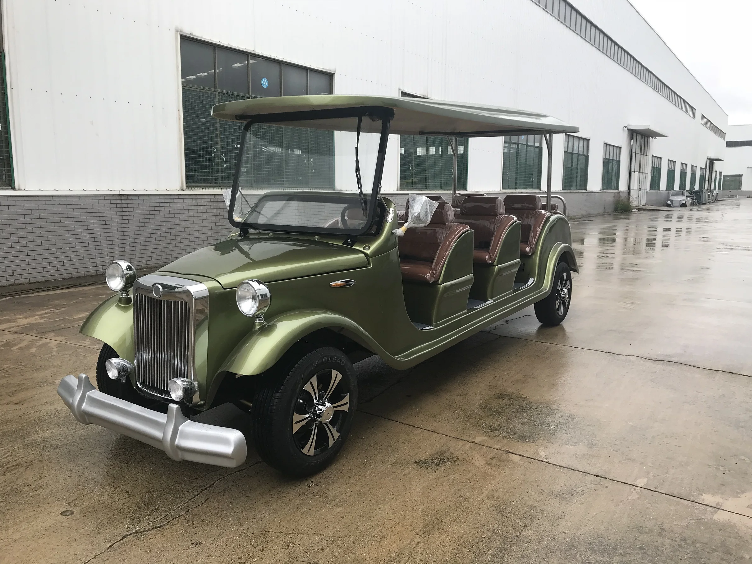 Роскошная дешевая электрическая винтажная/антикварная/Классическая тележка для гольфа на 4, 6, 8, 12 мест для свадьбы, курорта, отеля, виллы, сделано на китайской фабрике