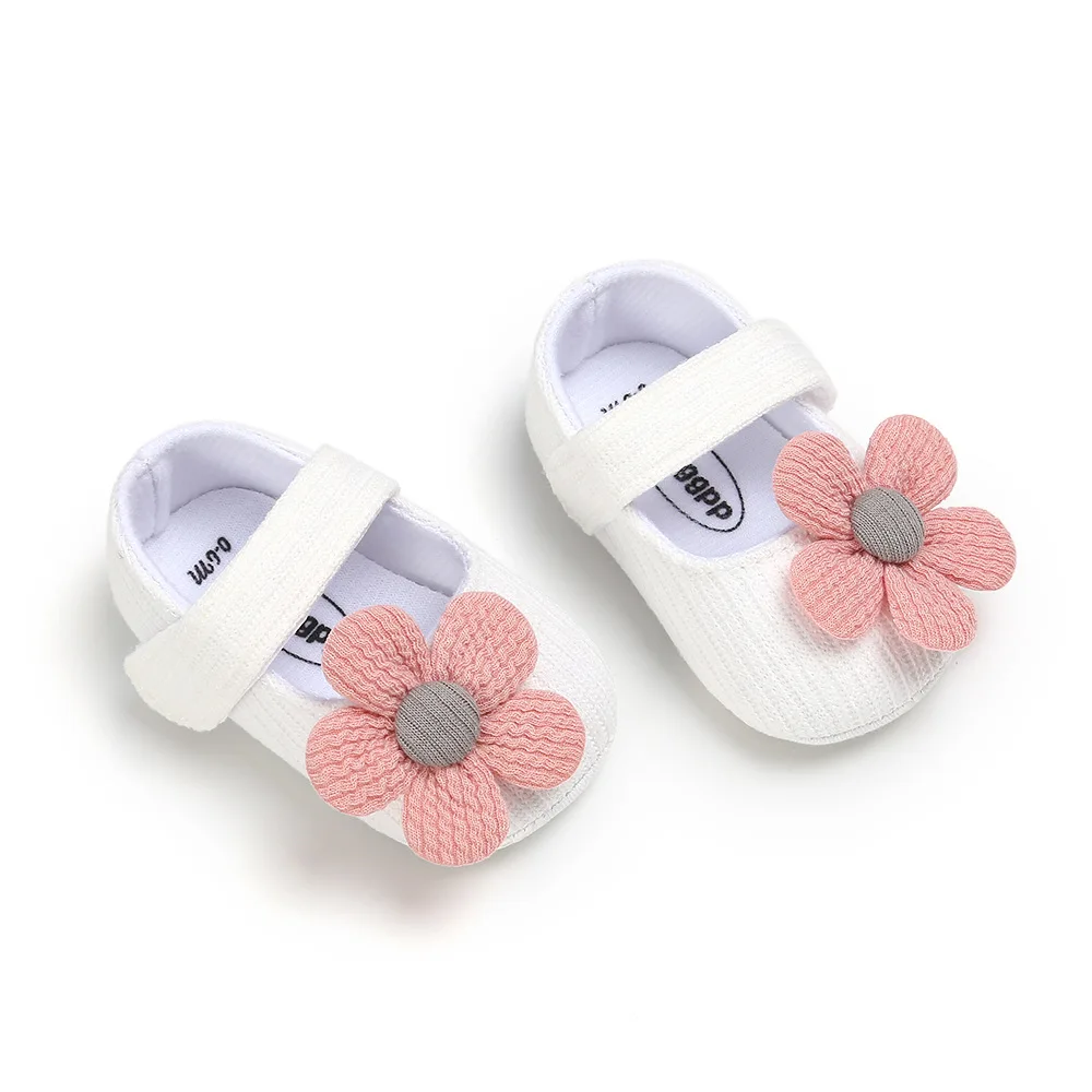 
little girl wool prewalker 6 9 12 month toddler princess flower knitting footwear wedding baby dress shoes with headband 