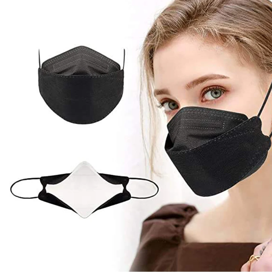 Protective Fashion 3D Disposable Earloop Nose Mouth Cover 3 Filter Layer reusable face mask