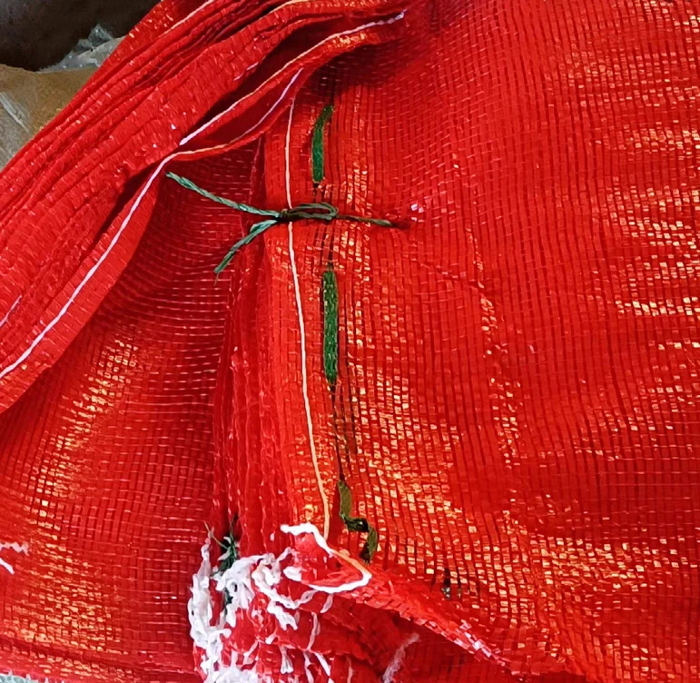 Beautiful color Leno Mesh Bags for vegetable fruit capacity 30kg bag