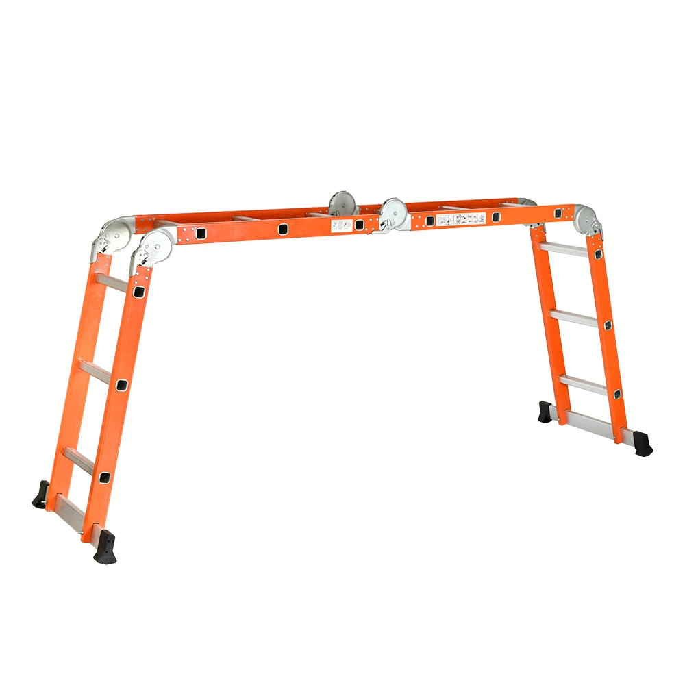 Manufacture Household Ladder Multi Purpose Ladder Fiberglass Ladder for Roof Garden Outdoor Indoor