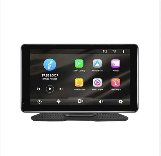7-дюймовый Android-Auto/Apple Carplay с GPS беспроводной Hands-Free FM + Bluetooth беспроводное зеркало заднего вида