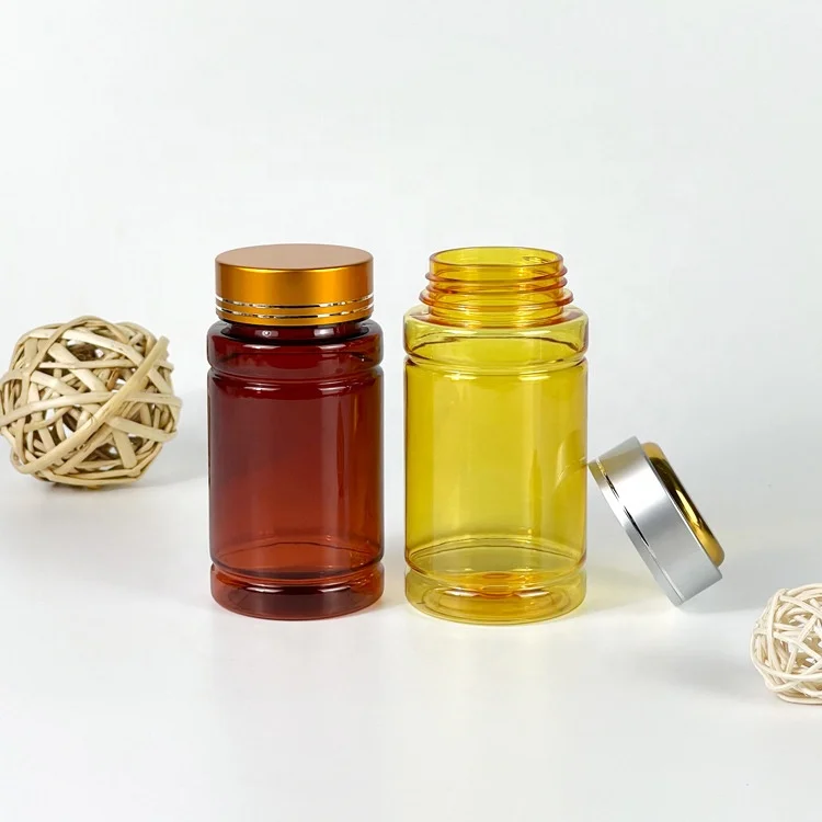 Transparent Plastic Jars With Aluminum Foil Lid 200ml 250ml 300ml 400ml 500ml 800ml 1000ml Plastic Bottle Packaging Container