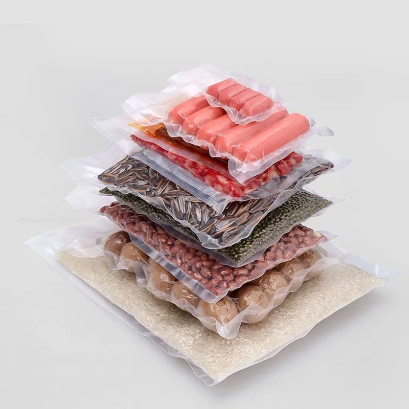 Custom Seal Plastic Packaging Bags Makers Sealing Food Storage Sealer Vacuum Bag