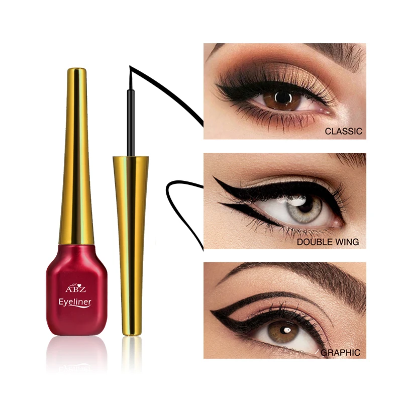 Private label  Eyeliner Waterproof Liquid Type Makeup Eye Liner Nature Long Lasting For Women Beauty Cosmetics