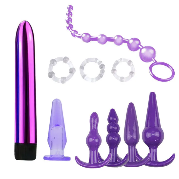 SM Product Fetish Slave Restraints Set Anal Plug Handcuff Rope Lash Ball BDSM Bondage Set Couple Adult Sex Toys