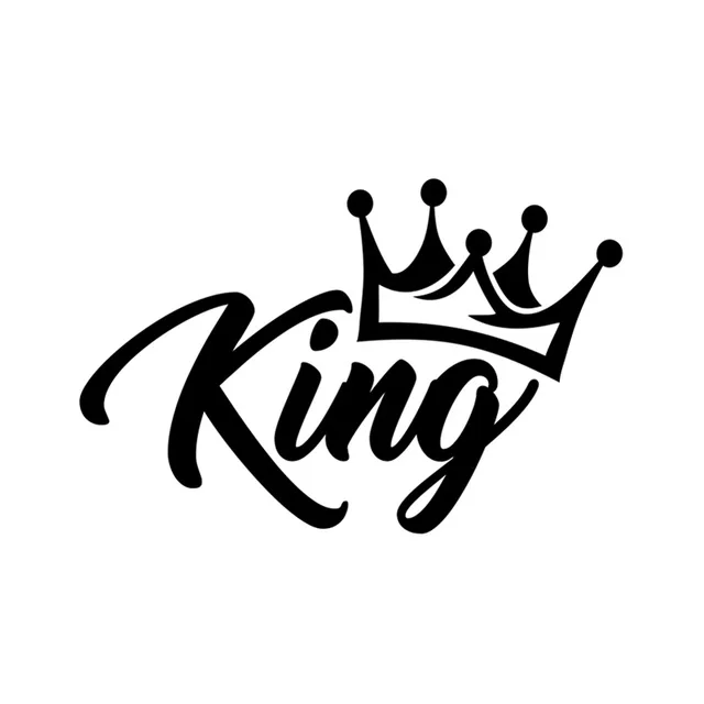 KING CROWN STICKER FUNNY VINYL DECORATION CAR WINDOW STICKER CUSTOM LOGO STICKER