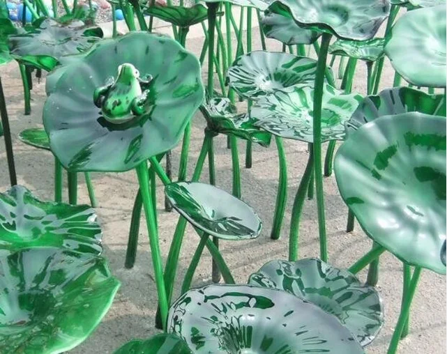 Цветочный Сад Скульптура Дизайн Цветной Ручной Работы Из Муранского Стекла современное домашнее украшение народное искусство 50-100 см Longree CN;GUA