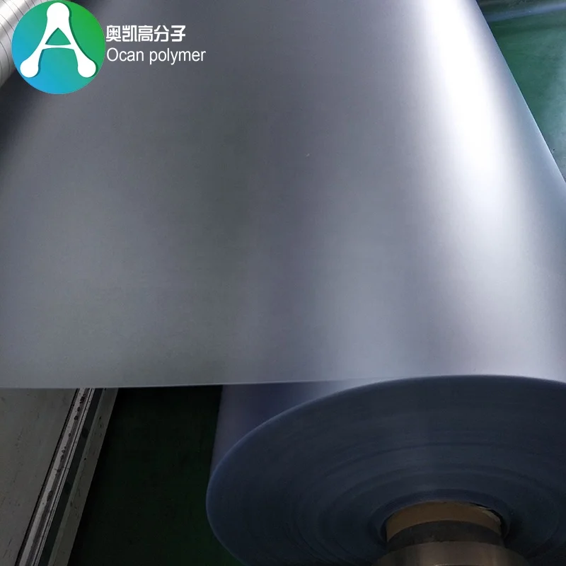 150 Micron Matte Embossed Plastic PVC Sheet Roll Transparent