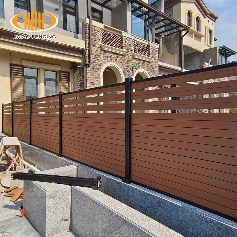 Cheap 10 feet high wpc fence and decking wood plastic composite fence panels for USA