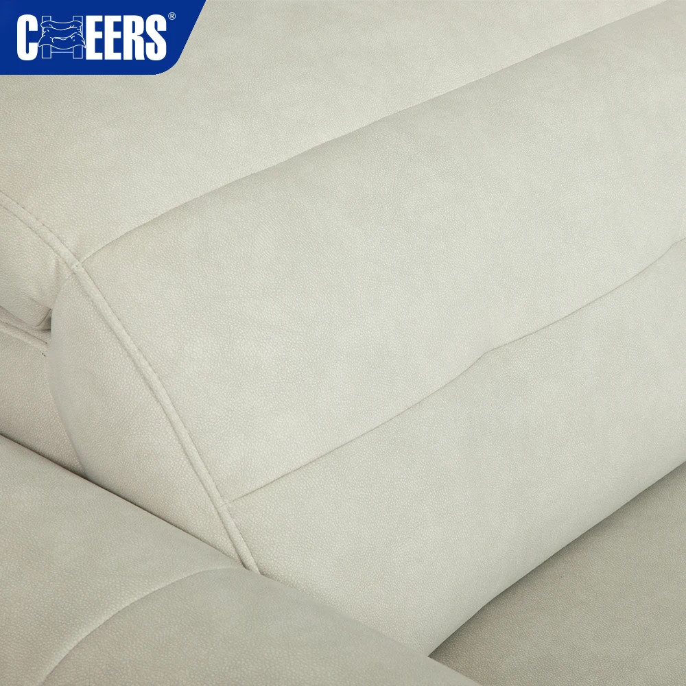 MANWAH CHEERS Power Recliner Sofa Bed Fabric Sectional Couch L Shape sofa group reclinable with chaise lounge for Living Room