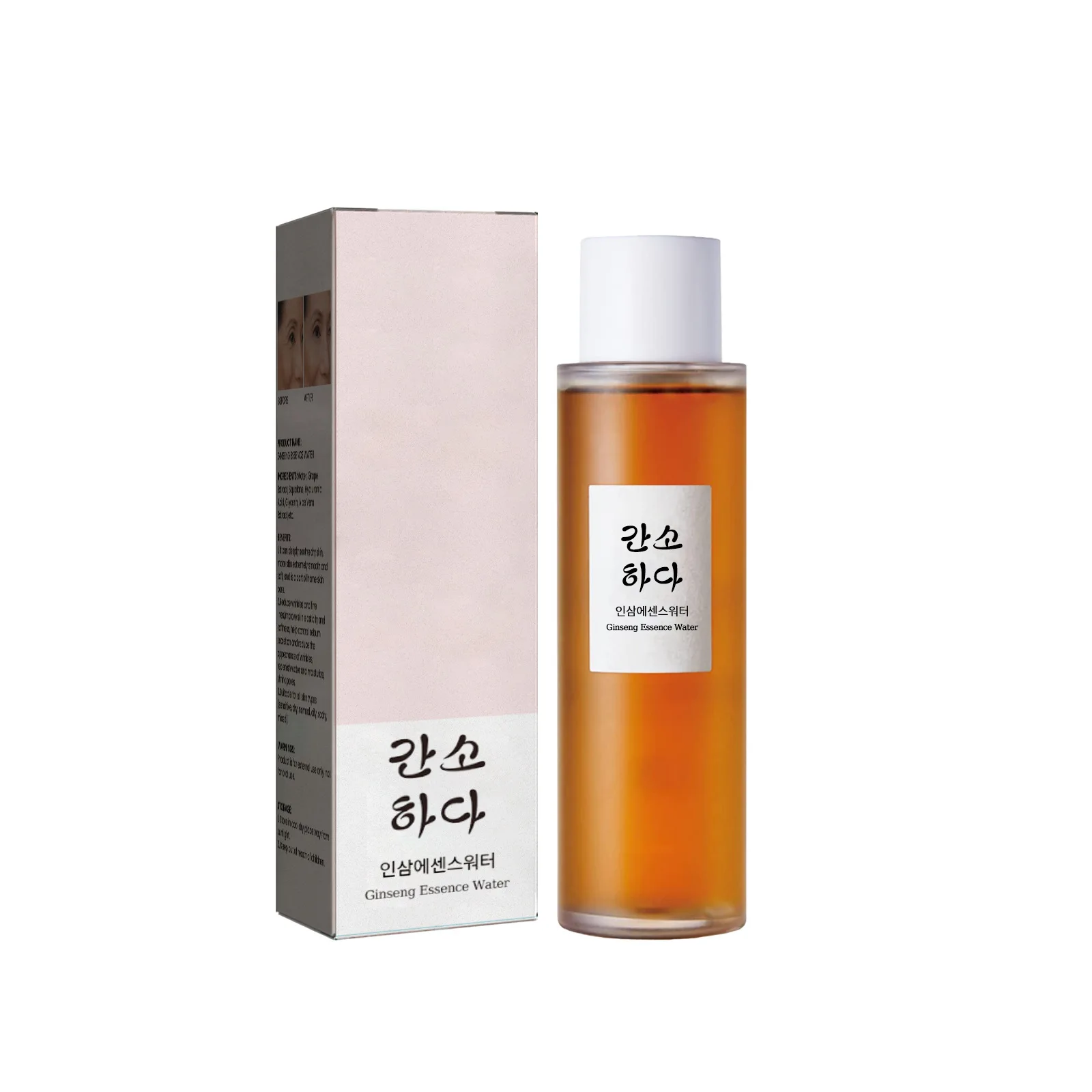Korean Ginseng Essence Water 150mL Face Moisturizer Dull Skin Reduces Fine Lines Shrinking Pores Anti-Wrinkle Firming Face Toner