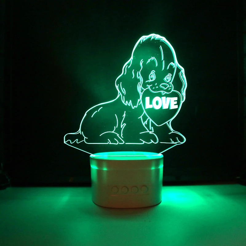 Wireless Multi-function bluetooth Speaker Colorful Light Led ABS Base TF Card Speaker Charging Battery Removable Music Player