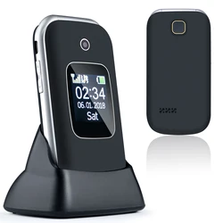 D330 Dual screen 2G SOS easy use portable flip feature mobile phones