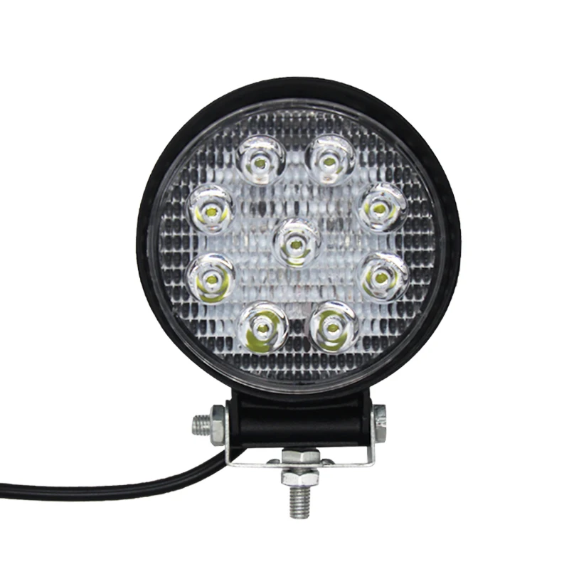 Faros work light 27w led para moto automovil camionetas 4x4 neblinero