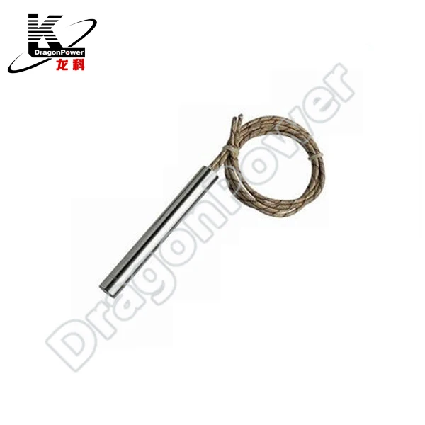 DragonPower L-shaped type cartridge heater in various size with added thermocouple