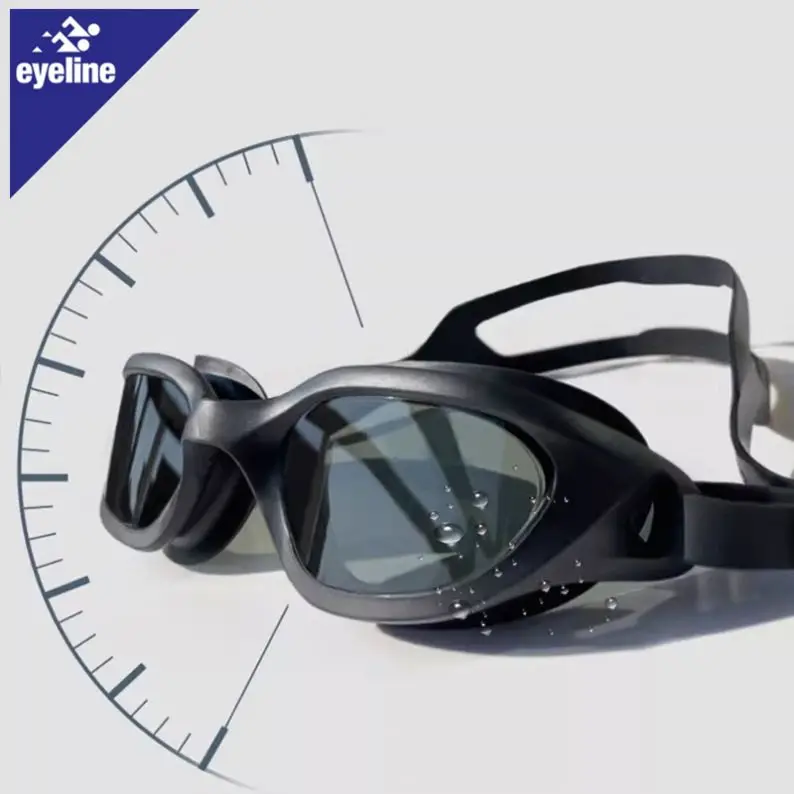 Professional Adult Racing Swim Goggles with Silicone Lenses Waterproof UV and Anti-Fog Features Prescription Glasses Material