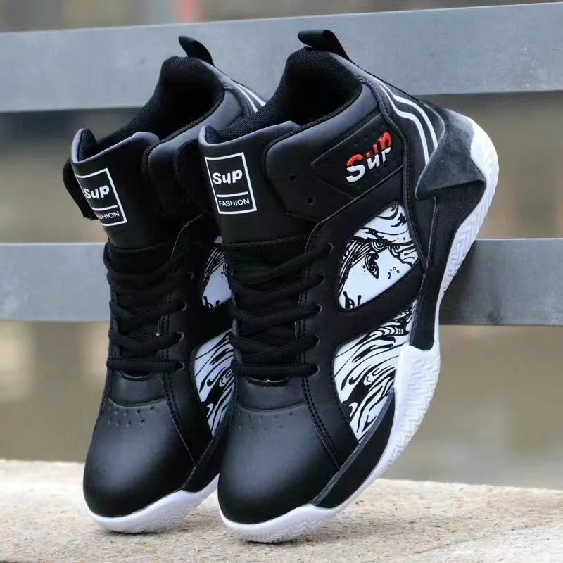 2024WholesaleUnisexBasketball Sneakers Fashionable Comfortable Anti-Slippery Mesh Lining for Outdoor Sports Spring Winter Adults