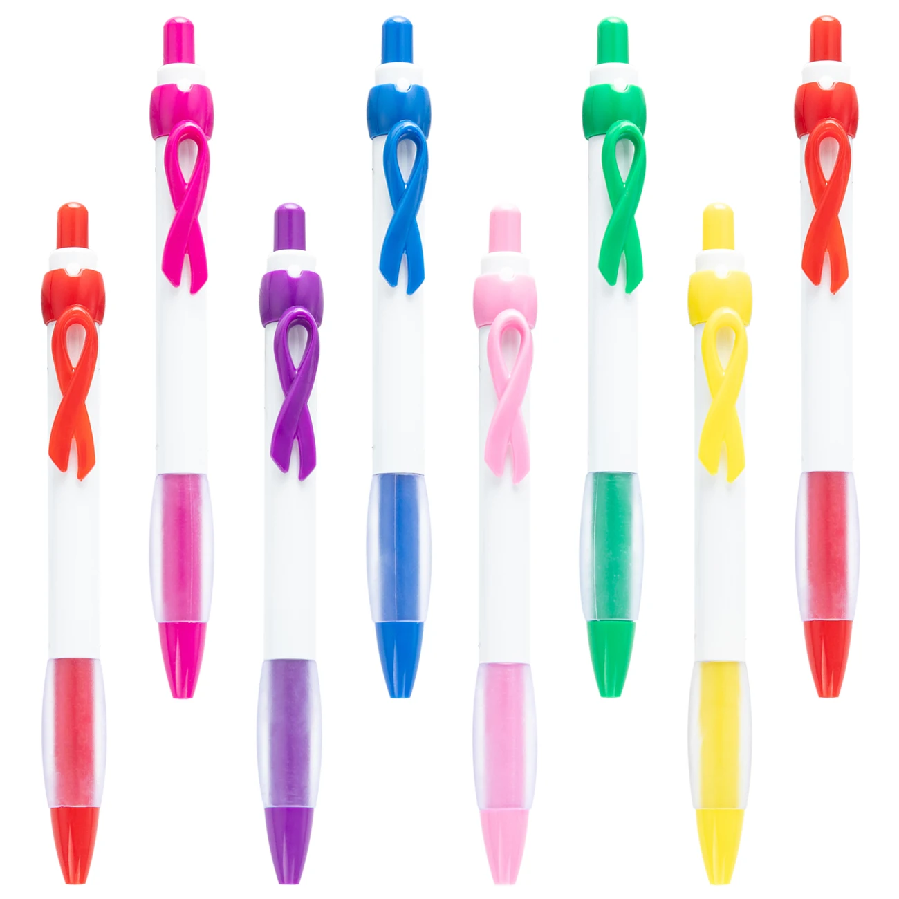 Creative Silk Ribbon Click Pen Printing Logo Spot Gift Ribbon Ball Pen AIDS Promotion Plastic pen