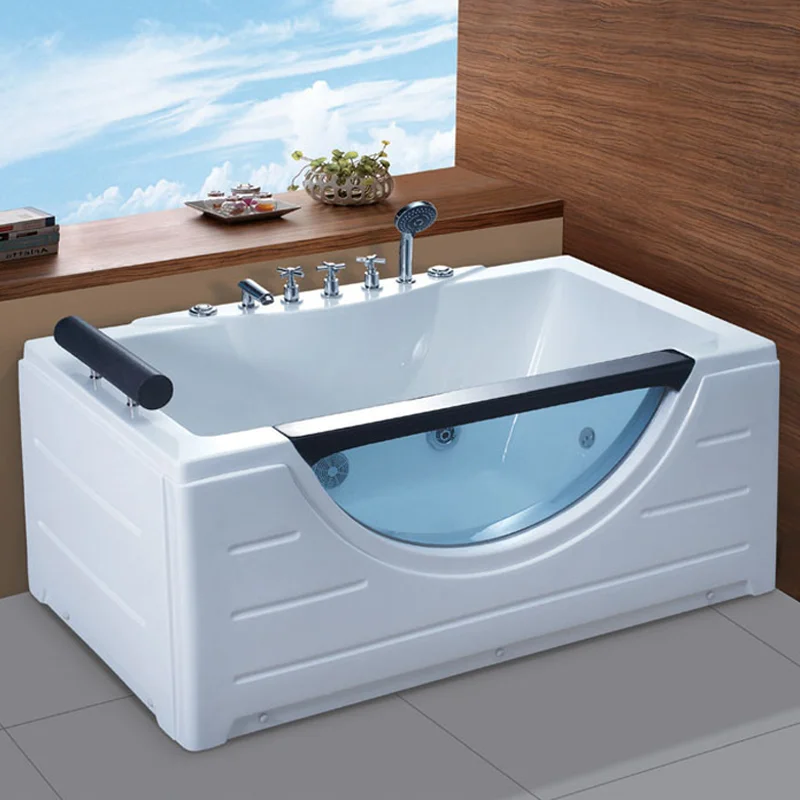 Round Whirlpool Bathtub Freestanding Luxury Outdoor Massager Bath B&B Independent Small Bathtub