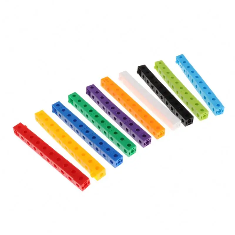 Popular New Producing Montessori Educational Toys Snap Cubes MathLink Cubes Math Manipulative Interlocking Counting Blocks