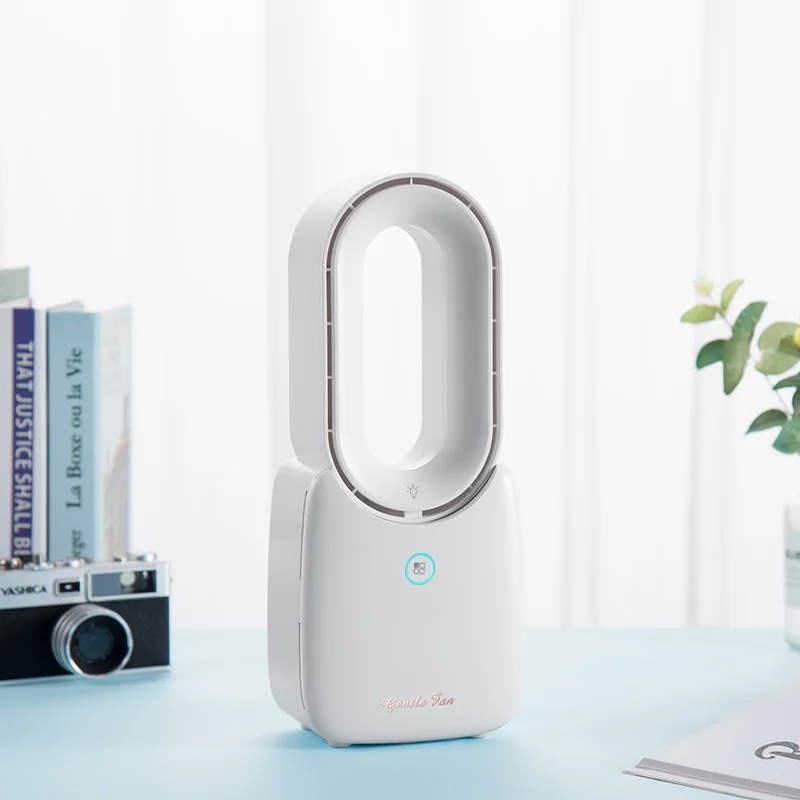 
China Wholesale Mini Personal Fan Portable Usb Rechargeable Fan Bladeless Handheld Usb Air Conditioning Fan 