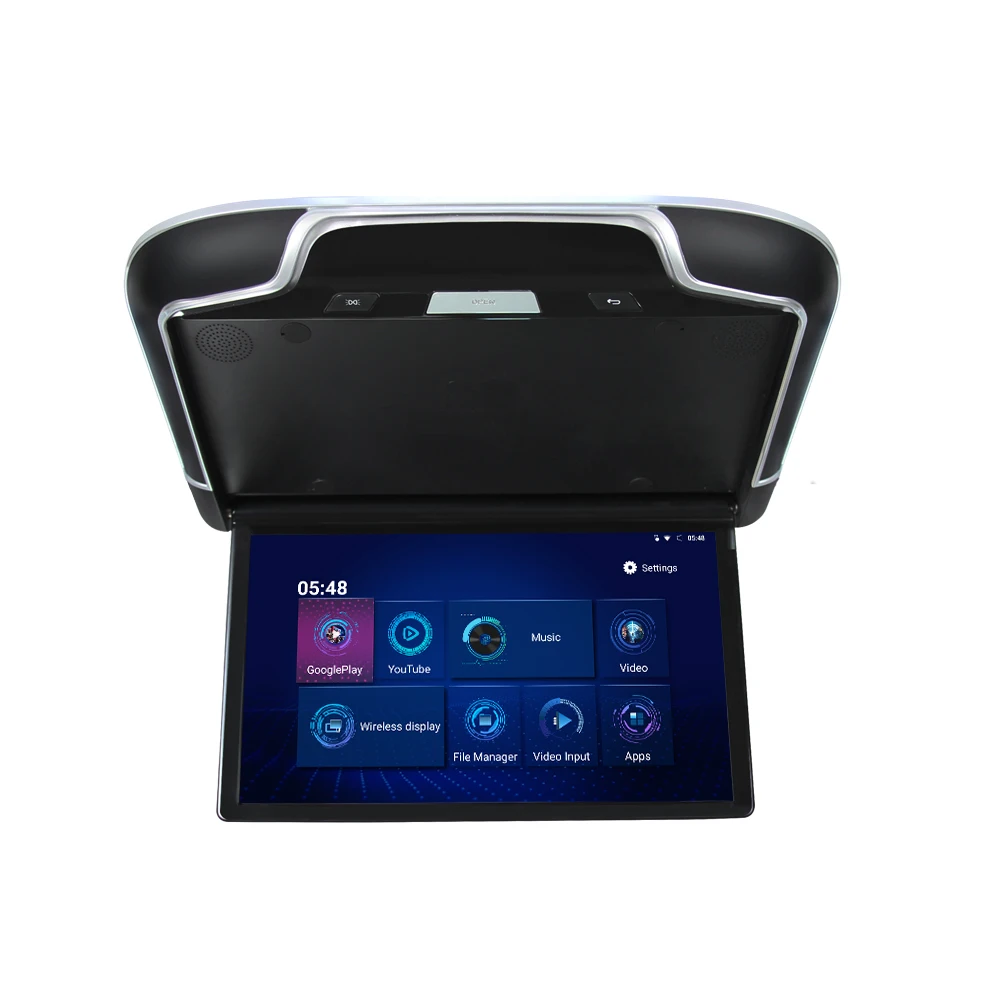 Bus lcd monitor 13.3inch Screen Android Flip down monitor Car Ceiling Mounted Monitor Bus LCD TV with MP5 USB