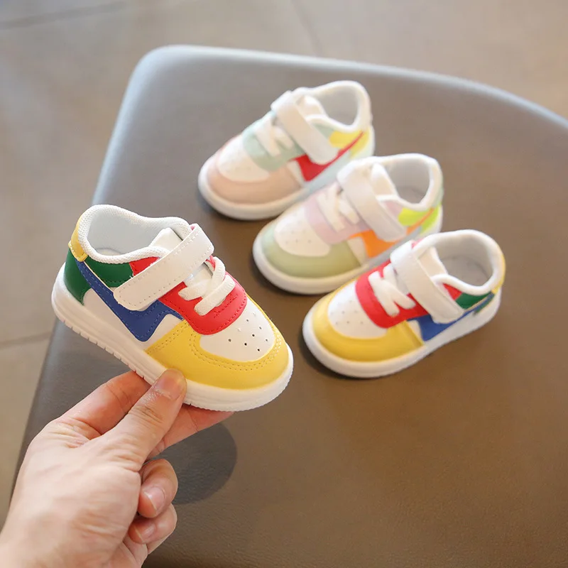 INS Hot Style Spring Autumn Toddlers Shoes Outwear Leather Soft Sole Casual Sports Shoes for Baby Boy Girl