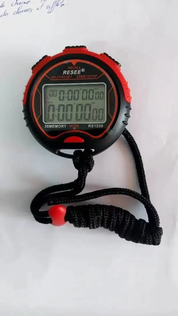 2-Row 30-Channel Electronic Stopwatch Timer Track And Field Training Running Watch