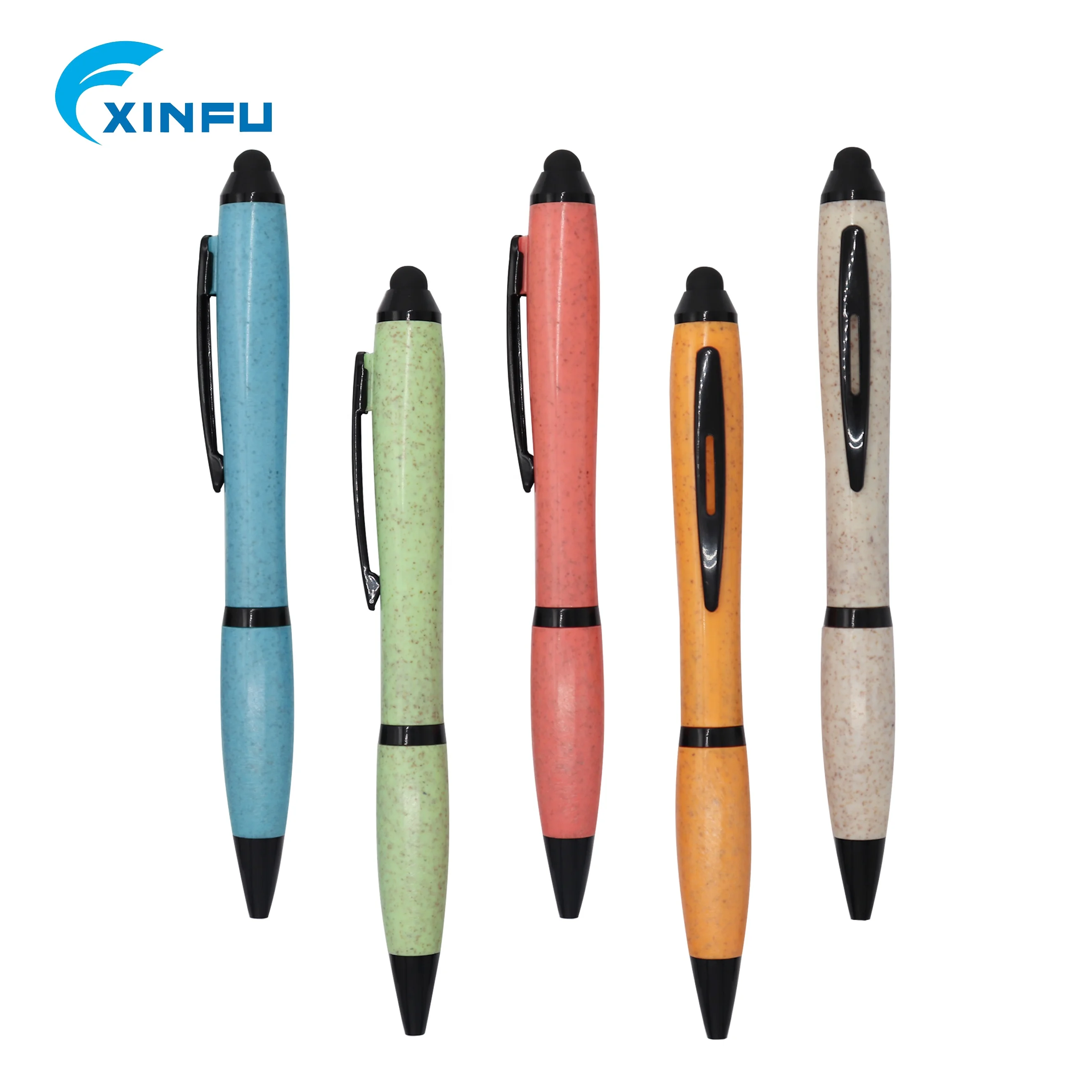 
Recycled plastic ballpoint pen cheap and fresh designed plastic screen printer pen 