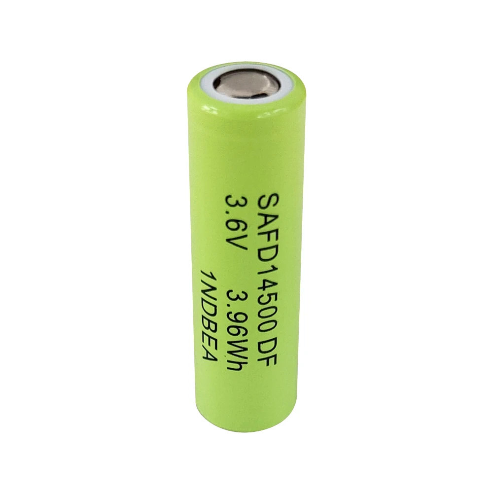 3.6v 1200mah 14500 Aa size Li-ion rechargeable battery for solar lights and flashlights