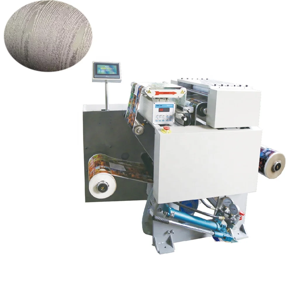 Automatic paper Card embossing machines Roll to roll Label embossing machine price