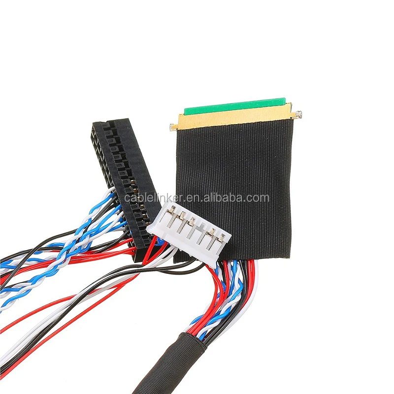 Ultrasound LVDS cable 30pin 40pin micro coax MCX cable assembly