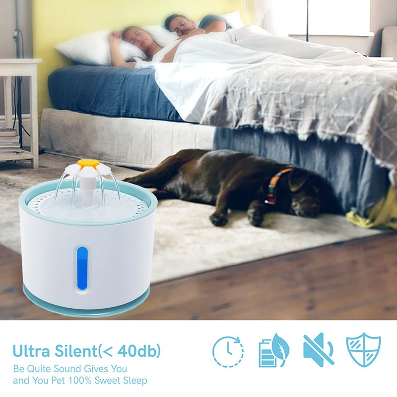 Cat Water Fountain USB Dog Drink Bowl Active Carbon Filter Automatic Pet Drinking Electric Dispenser Bowls Cats Drinker