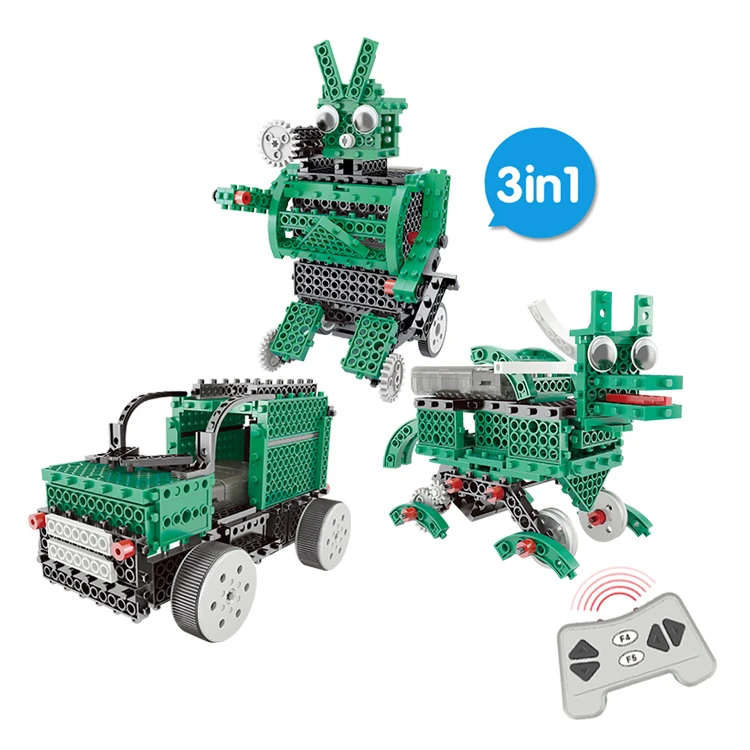 amazon hot selling 3 in 1  plastic  RC Stand of adventure building blocks for kids