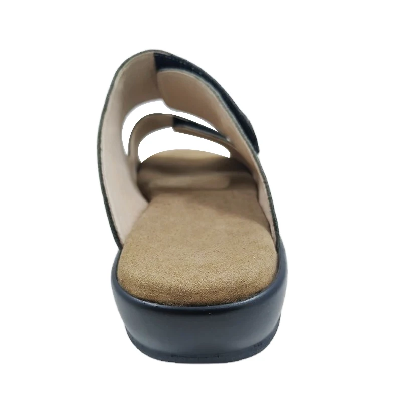 Factory Price Comfortable Woman Outdoor Fashion Sandal Cow Leather Lady Summer Slipper