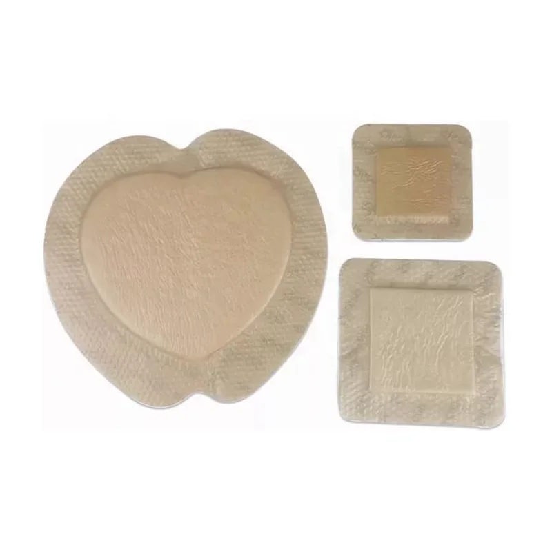 Silicone Adhesive Foam dressing with Border , Silicone  Foam Pad Breathable for Elbow for Knees for Heel for Shoulder